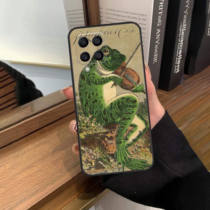 Vintage Retro Frog Mushrooms Case For Samsung Galaxy M13 M53 M51 M31 M11 M14 M34 M54 M12 M32 M52 M16 M36 M56 M15 M35 M55