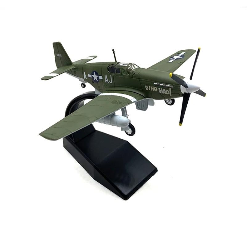 

Литой металл Масштаб 1/72 Американская армия Авиалинии Истребитель P51b Mustang Модель самолета Военный Коллекционирование Подарок зелёный