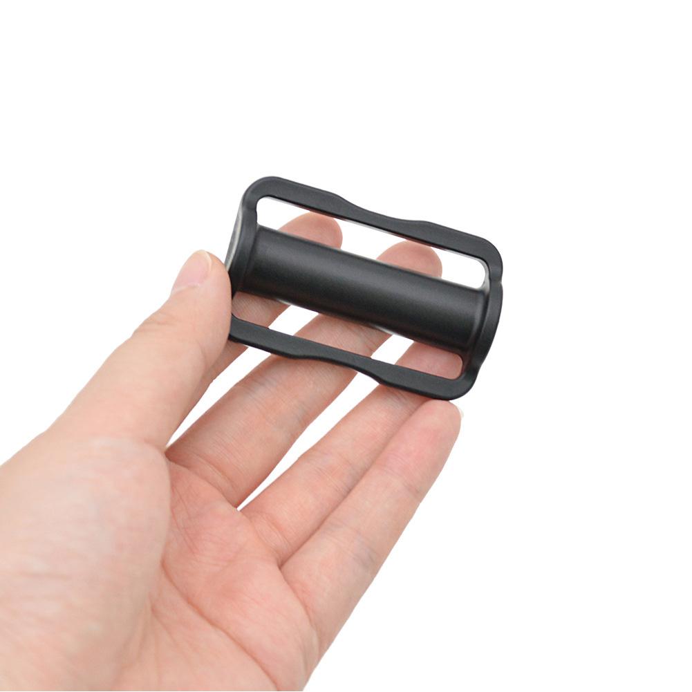 2PCS Tri Glide Slider, Plastic Steel Tri Glide Slide Buckle Strap Sliders Adjusters Diving Double D-ring Weight Belt Keeper Slider Stopper Holder For