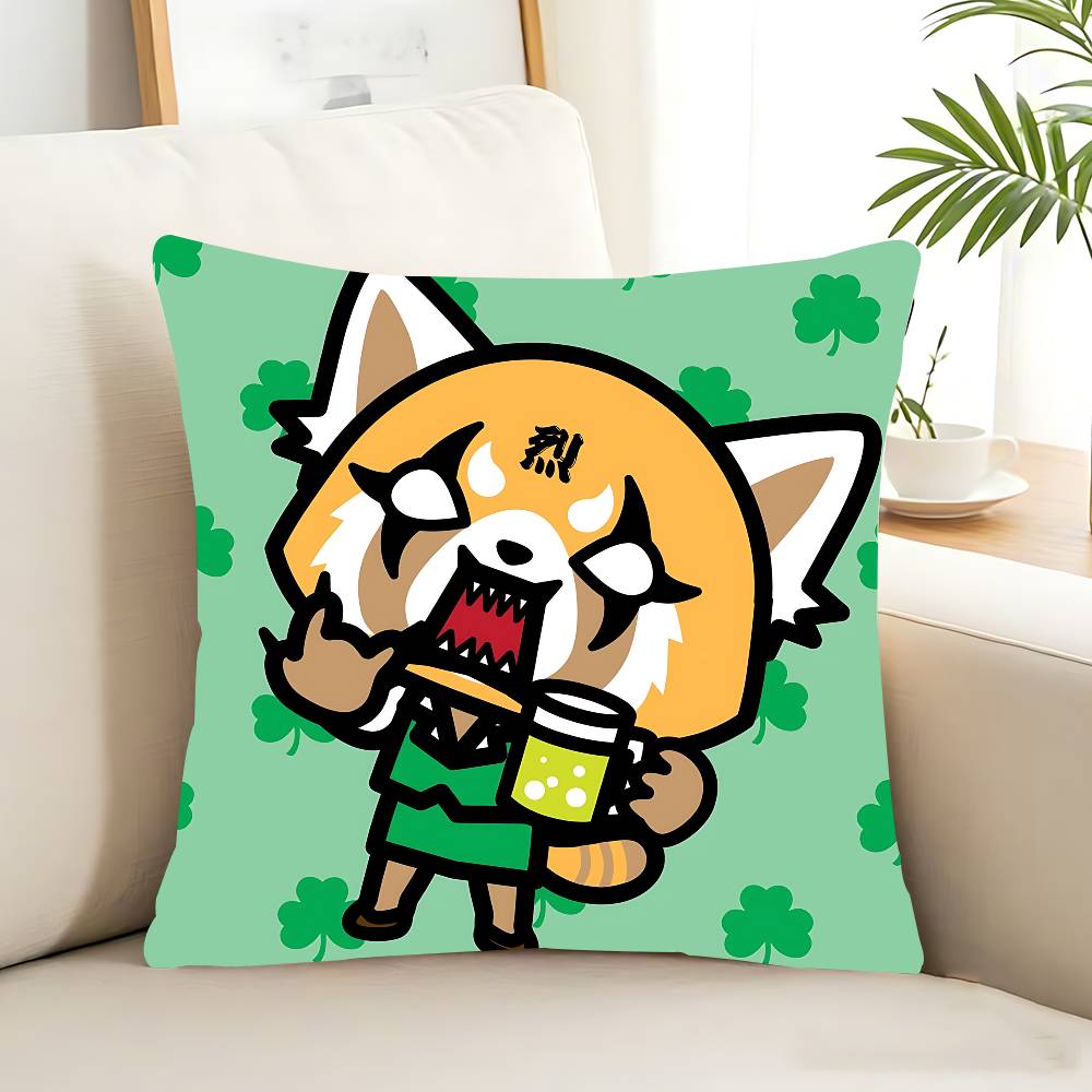 

Cartoon Animation A-AggretsukoS Pillow Case Removable Washable Cushion Cover – All-Season Soft Linen 12x12in 30x30cm