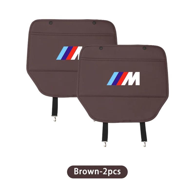 Car Sticker Hot 2025 Car Seat Back Anti Kick Protective Pad Cover Anti-Scratch Mat For BMW Performance M3 M5 F25 F26 F15 F16 E60