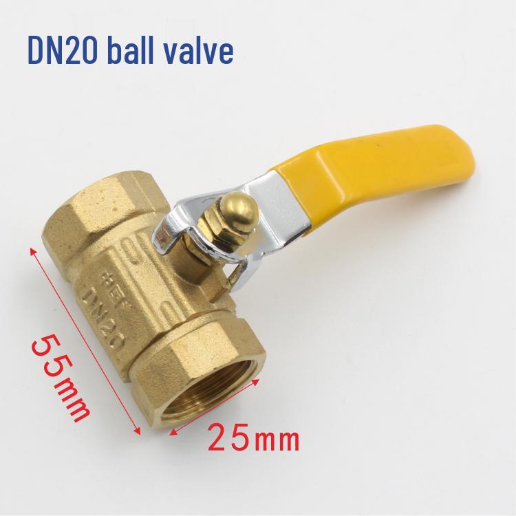 4-Point Yellow Natural Gas Ball Valve with Fine 3-Way Stem