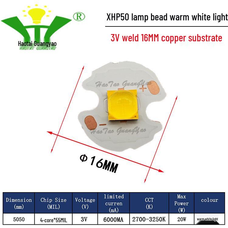 Imitation CREE XHP50 2nd Gen 5050 LED Chip 20W High Power LED Surface Mount Light Source