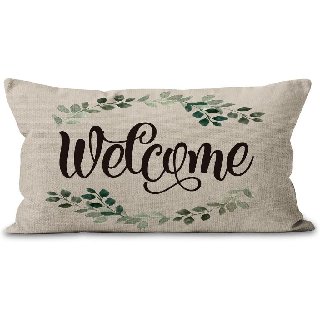 Mancheng-zi Home Sweet Home Pillow Covers 18x18,Farmhouse Throw Pillows,Farmhouse Pillows for Couch,Home Sweet Home Decor,Housewarming Gifts for