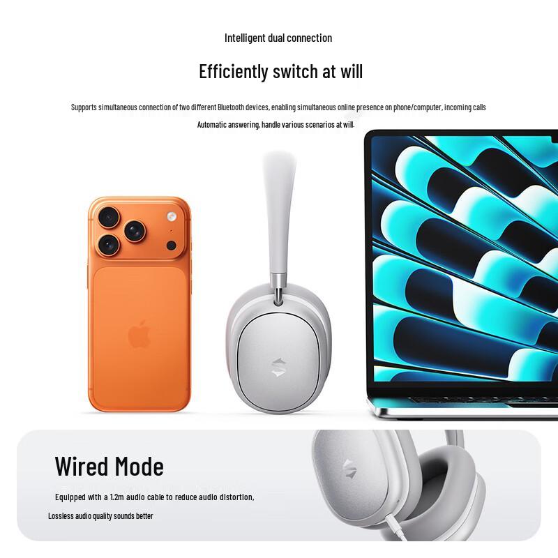 Black Shark Studio Räumliches Audio ANC Kabellose Kopfhörer