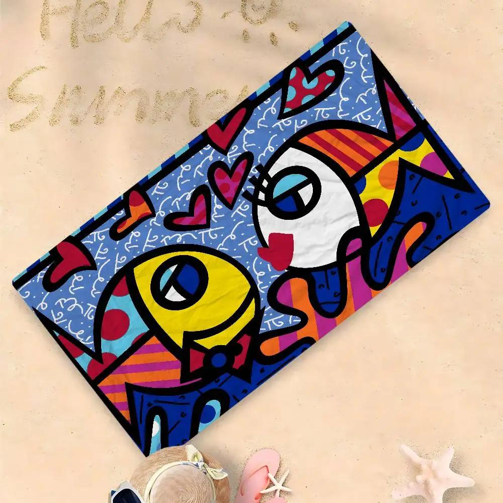 Britto Cartoon Beach Towel Cute Kawaii Room Decor Bath Girls Children Hand Towels For Bathroom Shower