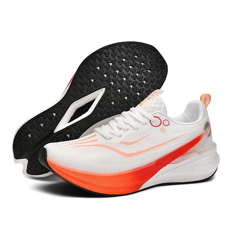 Really explosive + carbon board running shoes, racing marathon high school entrance examination, side long jump sports shoes, couple shoes,