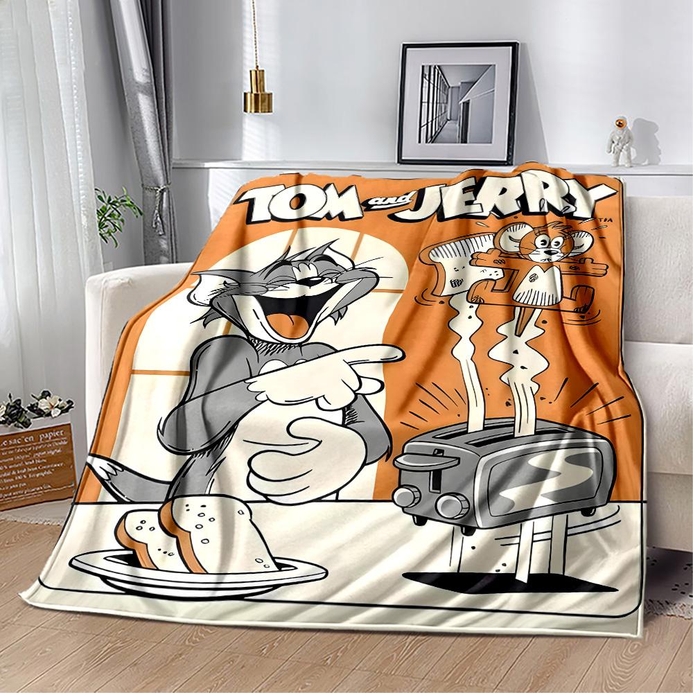 Tom And Jerry Adventure Suitable blanket for offices, travel, living rooms also a good gift for friends and family Suitable for all seasons.