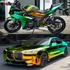 Car Stickers Vinyl Wrap PVC Self-Adhesive Stickers Laser Plated Rainbow Film Waterproof Scratch Resistant Auto Accessories