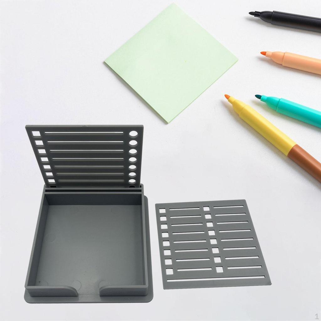 Creative Sticky Notes Organizer with Stencil for Home And Office