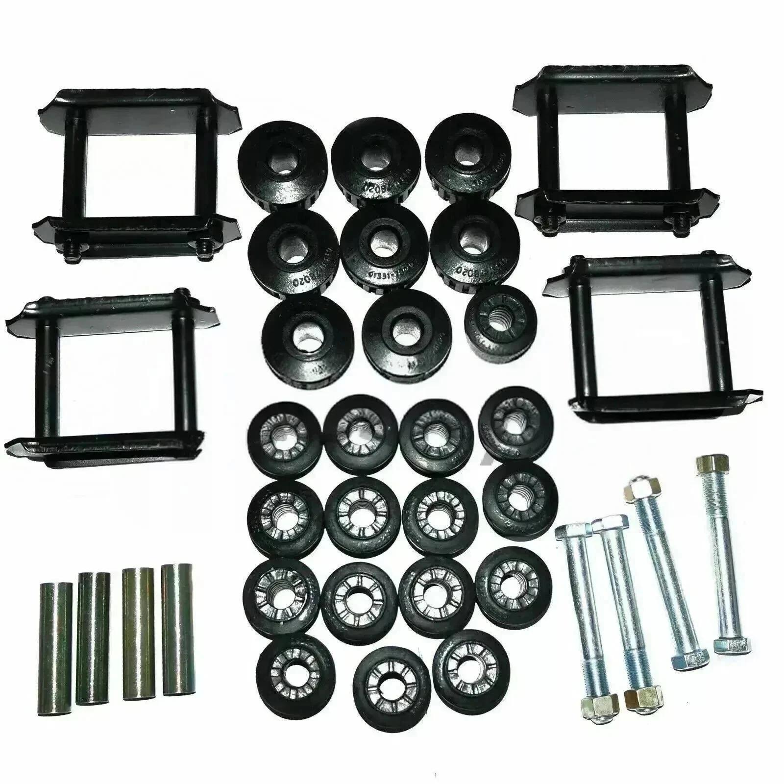 Fits For Suzuki Spring Bush Bolt Spacer & Shackle Kit SJ413 SJ410 LJ80 Sierra