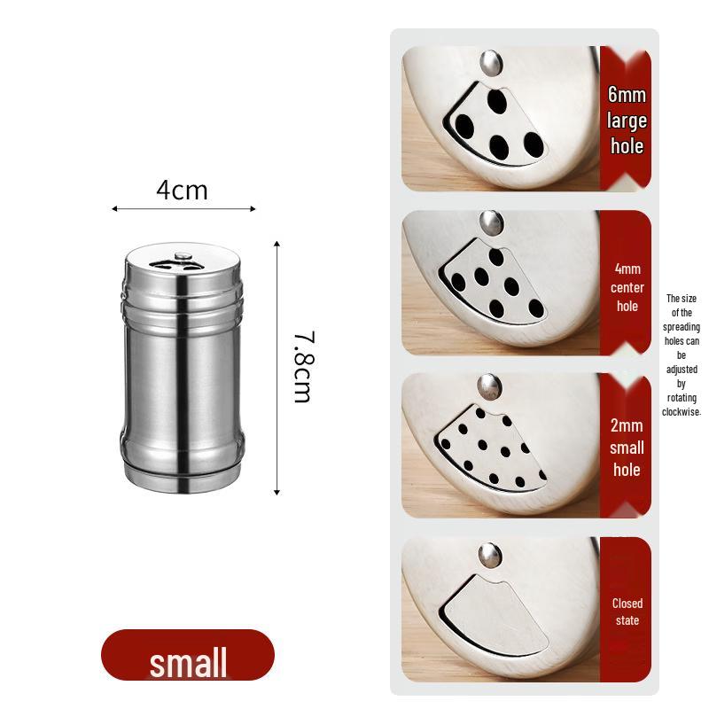 777 Stainless Steel BBQ Rotary Spice Dispensers