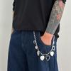 Fashion Hip Hop Love Heart Keychain Waist Belts Chain For Women Men Punk Trousers Jeans Pants Chain Bag Chain Street Jewelry