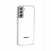 Case for SAMSUNG GALAXY S21, CLEAR BACK, ULTRA SLIM + GLASS
