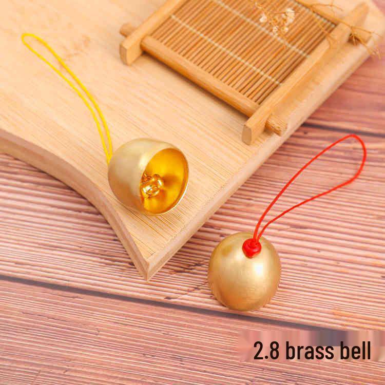 Brass and Copper Wind Chime DIY Accessories with Clapper - Small Metal Christmas Bells