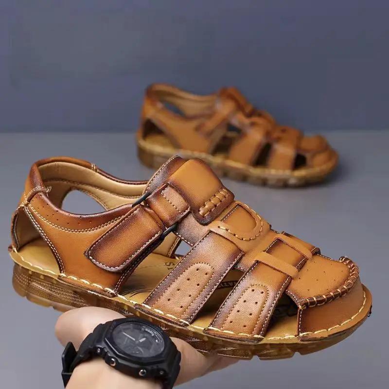 Fashion With Platform Male Shoe Ultralight Height Stylish Daily Use Comfortable Buy New Summer Low Price 2025 Fashion Pvc Men's Sandal