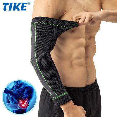 Tike 1 Stück Ellbogenbandagen Kompressions-Armstulpen, Rutschfeste Atmungsaktive Armstütze für Sehnenentzündung, Tennisarm, Gewichtheben, Workouts