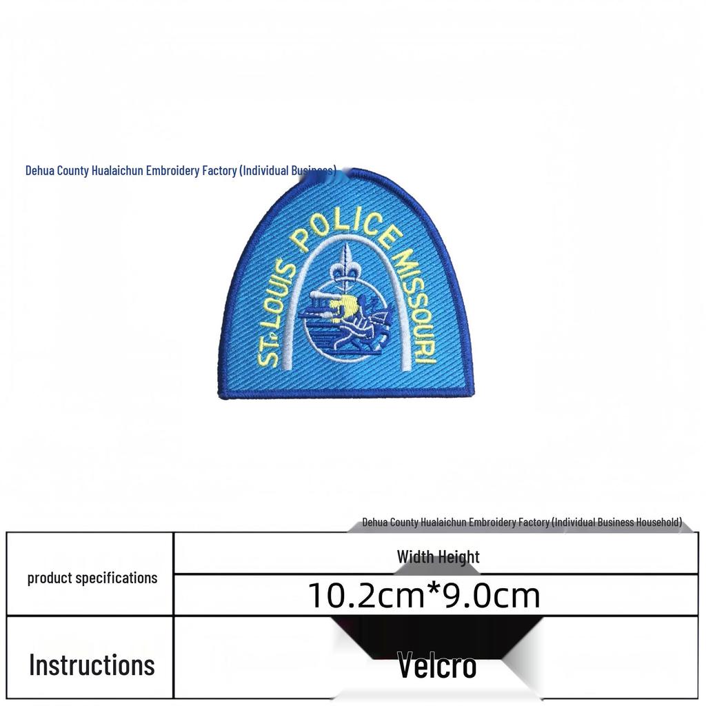 European & American Creative Velcro Patch: Round Embroidered National Flag Arm Badge Morale Appliqué