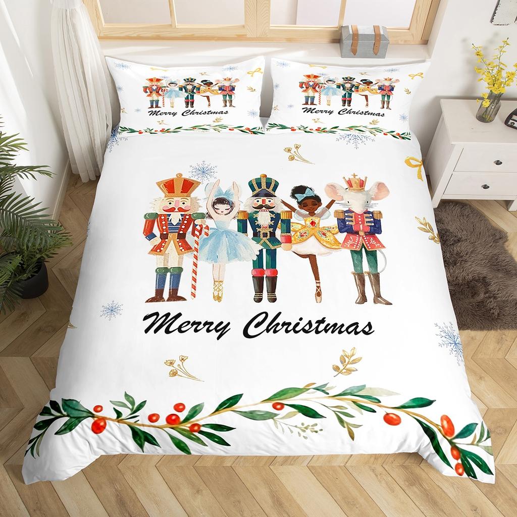 Comforter Homewish Red Dots Christmas Tree Princess Pink Cartoon Bedding Sethappy New Year Bed Set