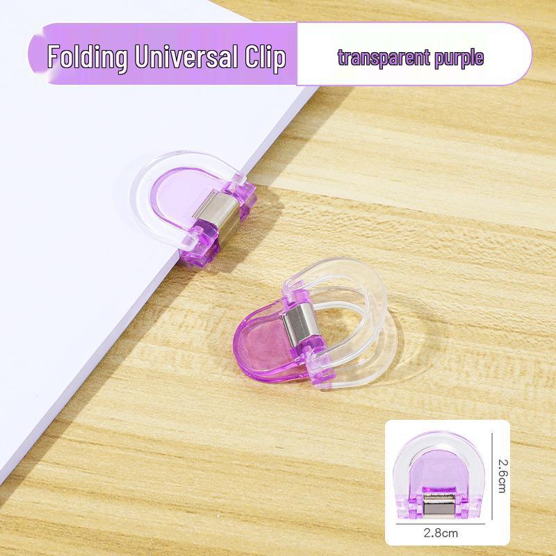 Colorful Transparent D-Type Universal Mini Clip for Documents and Photos