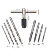 Metric Tap And Die Set 9 Pieces Tap Handle Tool Screw Tap Set Thread Repair Tool Tap And Die Set Metric