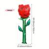 M-Large Red Rose Balloons Rose Flower Shape Foil Balloons For Mother's Day Valentine's Day Anniversaries,Party Gift Decorations