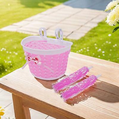Plastic Basket Waterproof Decoration Children Kids Scooter Handlebar Streamer