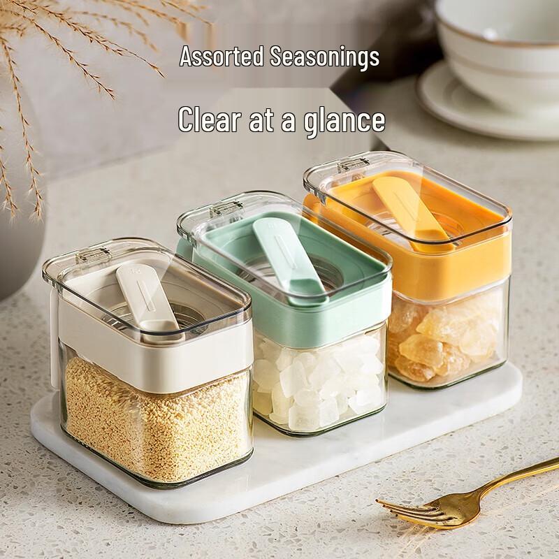 

Glass Seasoning Jar with Spoon