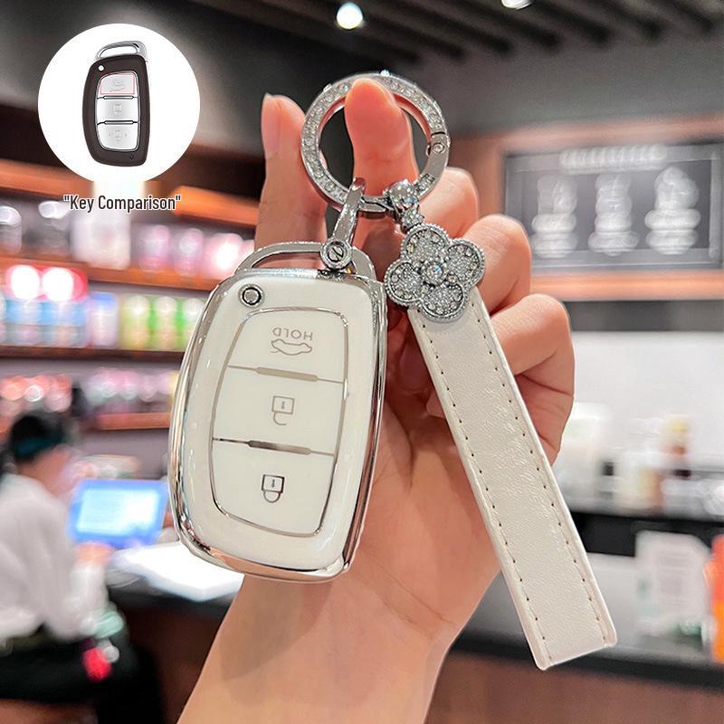 Modern Ix35, Elantra, Santa Fe, and Sonata Key Cover with Buckle