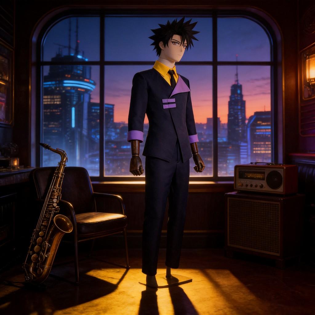 Cowboy Bebop Cosplay Costume Set With Polyester Fabric For Anime Fans