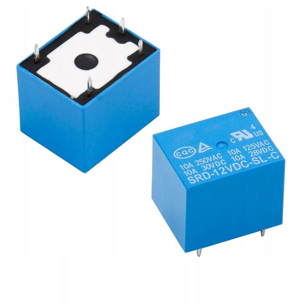 

Rosfix Przekaźnik SRD-12VDC-SL-C – 1 Styk Zwierny NC/NO | Napięcie Cewki 12V DC | Prąd 10A, Niezawodne Przełączanie