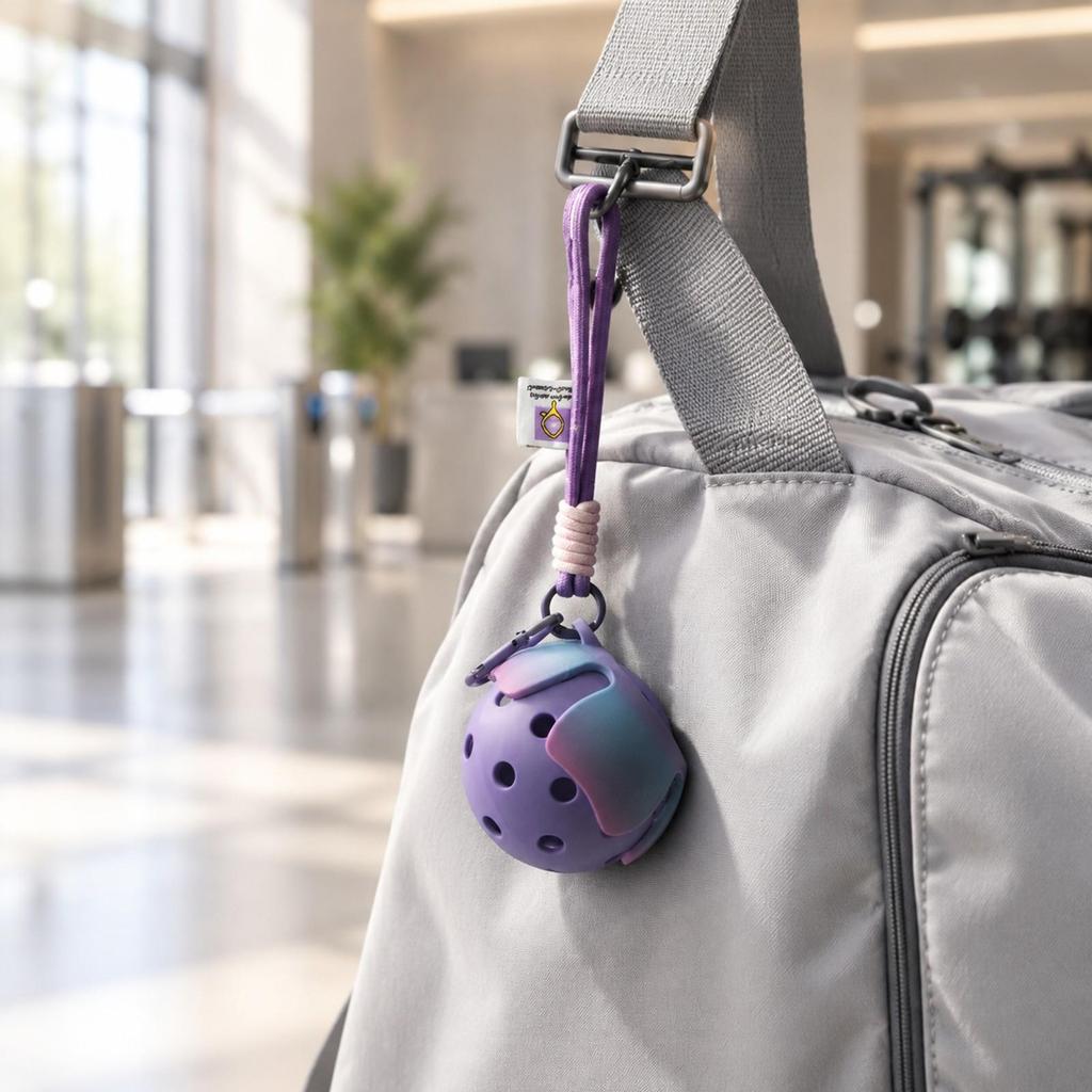 Ornament Lightweight PickleballThemed Hanging for Backpack Decoration, Key Chain Accessory