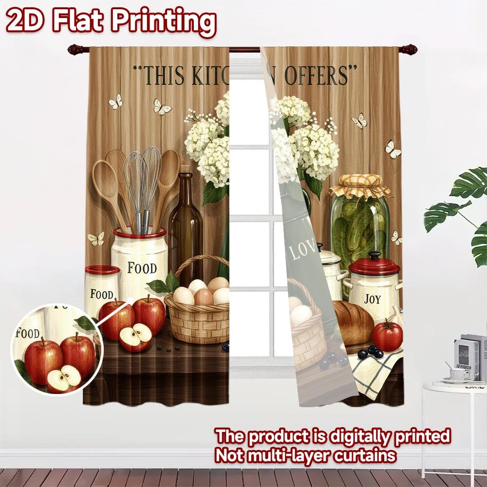 2D flat Photography Backdrop Party Backdrop Cozy Kitchen Still Life 100% Polyester Festive Holiday Perfect for Holiday