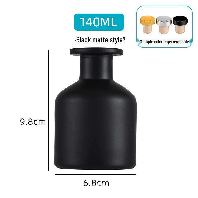 50-ml-Glas-Aromadiffusor mit breiter Öffnung & kreative Blumenvase aus Rattan, leere Duftflasche