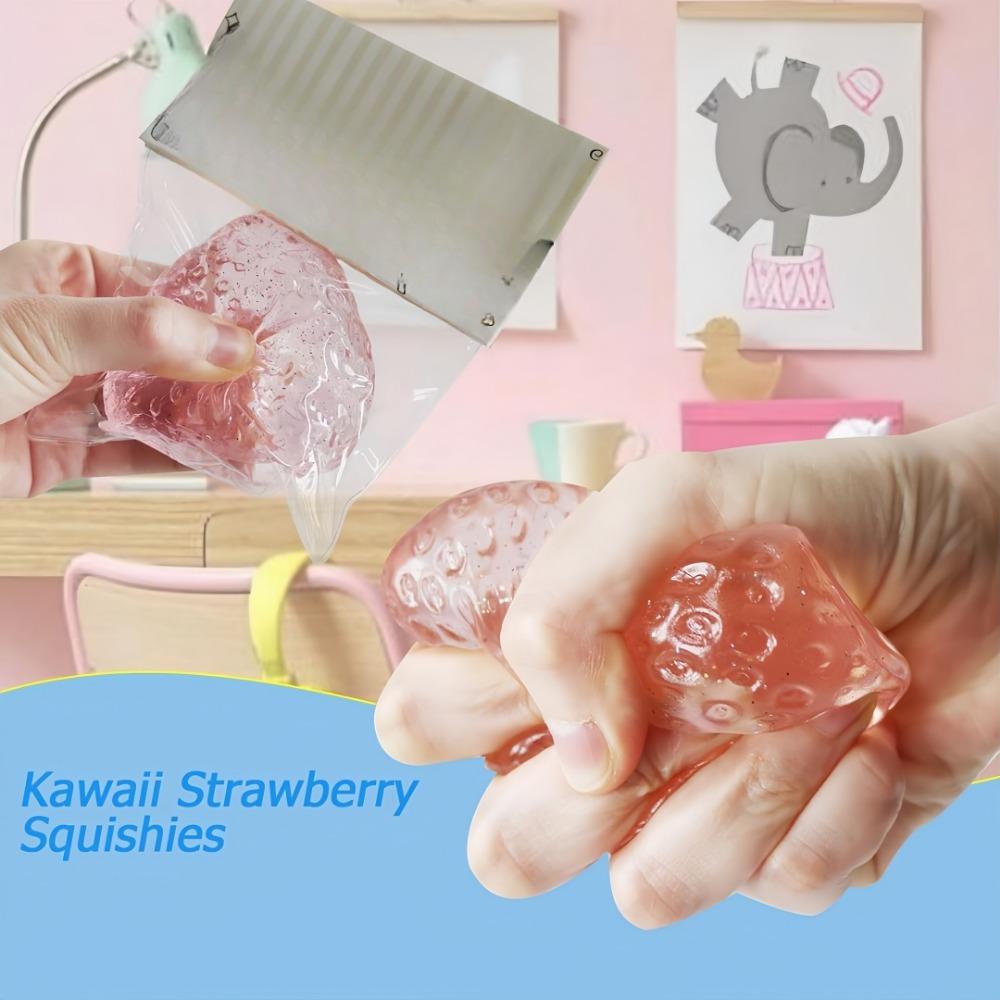 Large Strawberry Decompression Simulation Squeeze Toy With Soft Silicone Like Texture Suitable For Stress Relief Entertainment