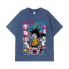 275 GSM Washed T-shirts 100% Cotton Dragon Ball V32 Daima Print Unisex Heavy Cotton T Shirt