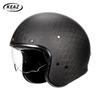2025 Vintage Adults Motorcycle Jet Helmet Open Face 3/4 Helmet Carbonfiber Racing Riding Cruise Helmet Capacete with Headset DOT