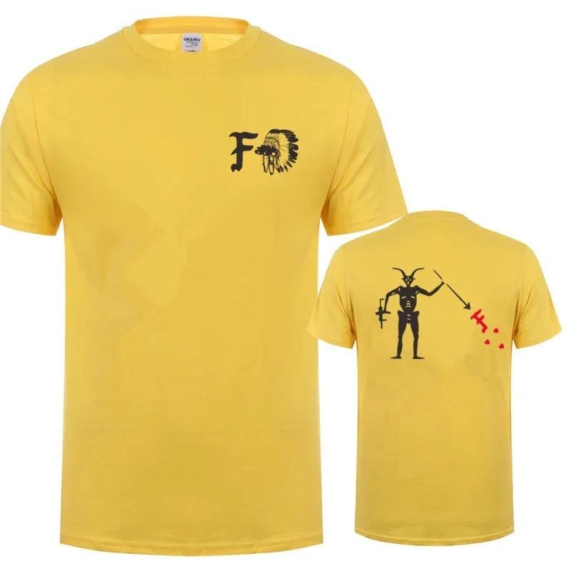 Forward Observations Group Herren T-Shirt Sommer Rundhals FOG Tod Skelett Satan T-Shirts Herren Kleidung Oberteile Y2k Kurzarm Klassisch