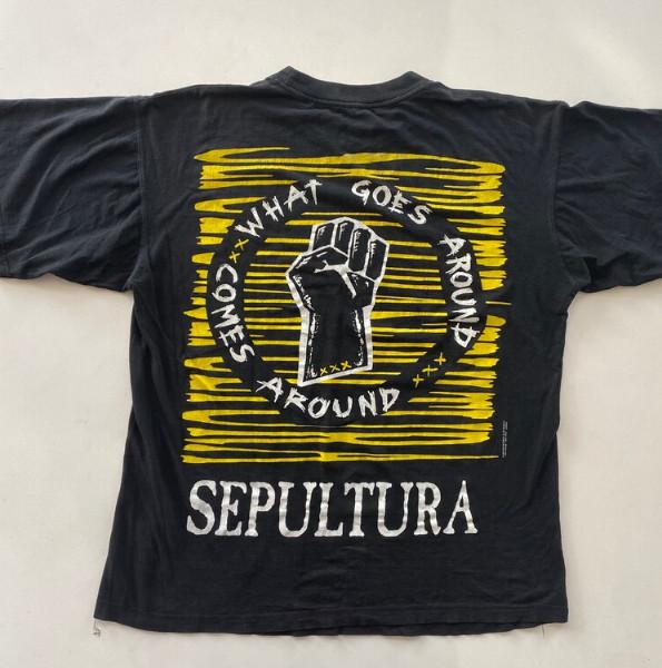 1996 Sepultura What goes around T-Shirt Band album shirt lot Men S-5XL Christmas M