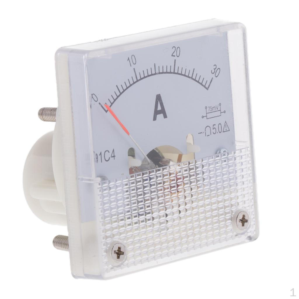 1pc Analog Panel Meter 5A/20A/30A 50A 75MV Range 91C4