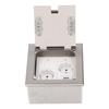 Recessed Floor Outlet 2500W 16A 2 Sockets 1 USB 1 Computer Port Embedded Floor Power Outlet