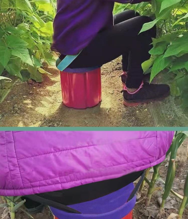 Portable Agricultural Sitting Stool for Farm and Greenhouse Work