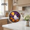 Colorful Light Catcher Acrylic Jigsaw Puzzle Suncatcher, Stained Glass Style Halloween Skeleton Ghost Suncatcher Sun for Gothic Window Wall