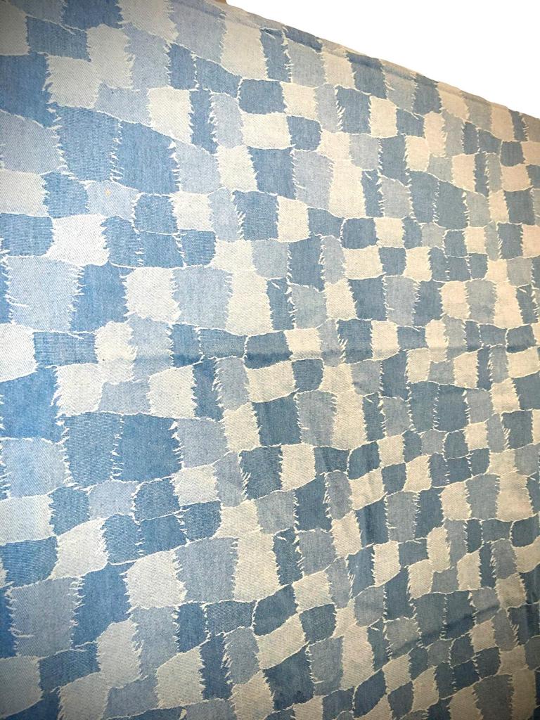 Design Denim Thin Denim Handmade Light Fabric, Fabric, Fabric, Cloth, Scraps, Cotton, Denim, Fabric, Crafts, Remake, (Patchwork Style, Gray)