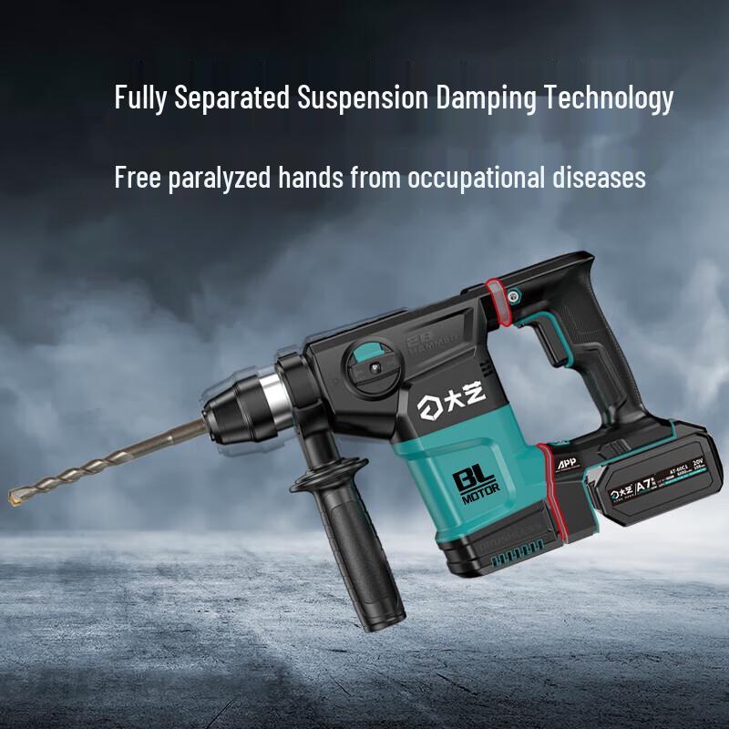 

Dayi 20V Brushless Cordless Rotary Hammer A7-28 CN plug (adapter included)