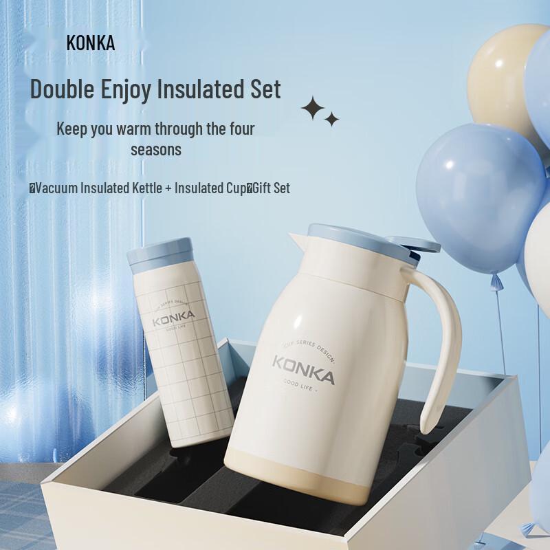 KONKA Vacuum Insulated Pot & Thermos Cup Set