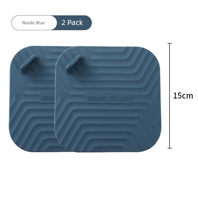 Floor Drain Deodorizer Silicone Mat Sewer Anti-Odor Device Sealing Cover Bathroom Toilet Floor Drain Sticker Sealing Cover
