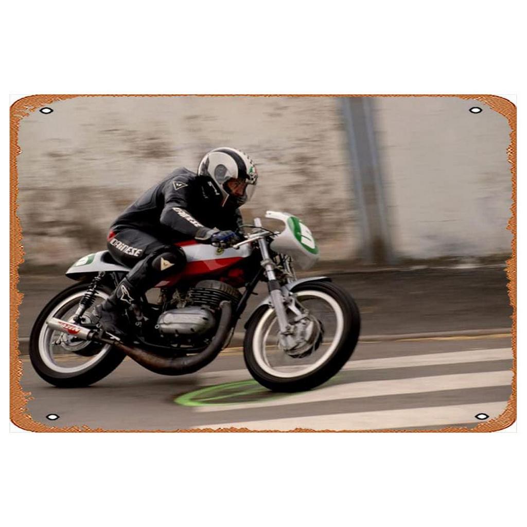 Decor Auto Vintage Metal Signs Tin Sign Motorcycle Racing Funny Poster Decor for Garage Bar Pub Club Man Cave Wall Decoration