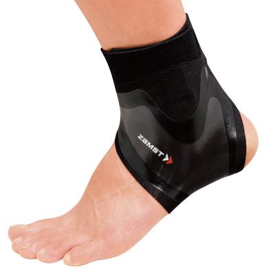 ZAMST FILMISTA ANKLE Ankle Support, Soccer/Futsal, Size M, Right Foot, Black, 370202