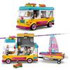 LEGO Friends Camper and Boat Camper and 41681 Toy Doll Doll Boat Vehicle Vehicle Girls 7 years old and up (Forest Boat)